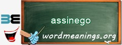 WordMeaning blackboard for assinego